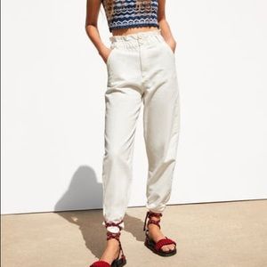 Zara paper bag pants